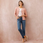 Cardigan boutonn�, coton m�lang� - blancheporte