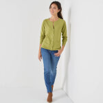 Cardigan boutonn�, laine d'agneau - blancheporte