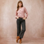 Cardigan boutonn� maille anglaise manches longues - blancheporte