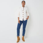 Cardigan boutonn maille poilue fantaisie - blancheporte