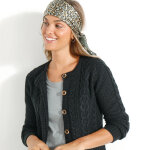 Cardigan boutonn, maille torsade - blancheporte