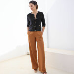 Cardigan boutonn� � poches, manches coude - blancheporte