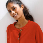 Cardigan boutonn� � poches, manches coude - blancheporte