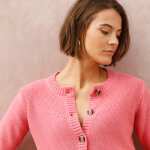 Cardigan uni boutonn� � poches - blancheporte