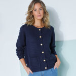 Cardigan uni maille fantaisie - blancheporte Cardigan uni maille fantaisie - blancheporte