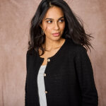 Cardigan uni maille fantaisie - blancheporte