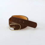 Ceinture boucle ovale, crote de cuir - blancheporte