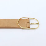 Ceinture boucle coloris dor�, cro�te de cuir - blancheporte