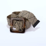 Ceinture �lastiqu�e bicolore - blancheporte