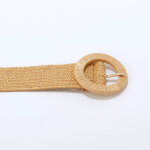 Ceinture raphia �lastiqu� boucle ronde - blancheporte