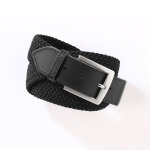 Ceinture tress�e extensible finitions cuir - blancheporte