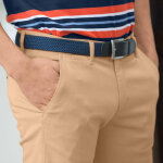 Ceinture tresse extensible finitions cuir - blancheporte