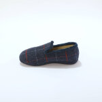 Charentaises fourres laine majoritaire, imprim carreaux - blancheporte