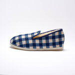 Charentaises silencieuses carreaux fourres laine - blancheporte