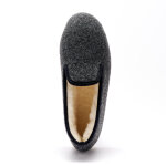 Charentaises silencieuses unies fourres laine - blancheporte