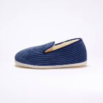 Charentaises silencieuses velours fourres laine - blancheporte