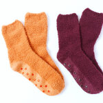 Chaussettes antidrapantes en maille bouclette - lot de 2 - blancheporte
