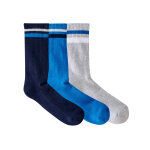 Chaussettes c�tel�es - lot de 3 paires - blancheporte