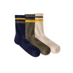 Chaussettes c�tel�es - lot de 3 paires - blancheporte