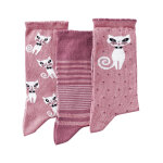 Chaussette fantaisie - lot de 3 paires - blancheporte
