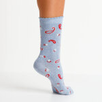 Chaussettes fantaisie � motifs cachemire - lot de 3 - blancheporte