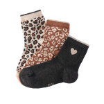 Chaussettes fantaisie motif l�opard - lot de 3 - blancheporte