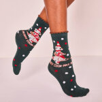 Chaussettes imprim� no�l - lot de 3 paires - blancheporte