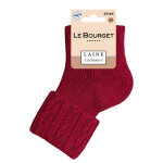 Chaussettes laine modal mlangs - 37 / 41 - rouge - le bourget