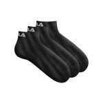 Chaussettes tiges courtes  training  - lot de 3 paires - 35 / 38 - noir - fila