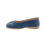 Chaussons ballerines feutrine avec fleur applique - blancheporte