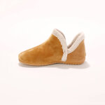Chaussons bottillons en velours - intrieur fourr toucher peluche - blancheporte