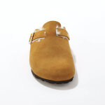 Chaussons fourrés forme sabot, cuir suédé - blancheporte Chaussons fourrés forme sabot, cuir suédé - blancheporte