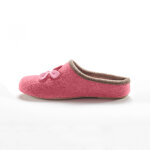 Chaussons mules fleur applique - largeur confort - blancheporte
