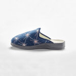 Chaussons mules fourrés brodés - blancheporte Chaussons mules fourrés brodés - blancheporte