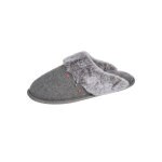 Chaussons mules plates col tout doux - blancheporte