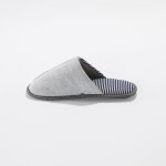 Chaussons mules unis bande raye - blancheporte