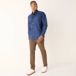 Chemise boutonne unie oxford manches longues - blancheporte