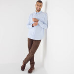 Chemise boutonnée unie oxford manches longues - blancheporte Chemise boutonnée unie oxford manches longues - blancheporte