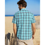 Chemise  carreaux manches courtes polycoton - blancheporte