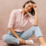 Chemise � carreaux vichy bicolore - blancheporte