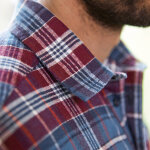 Chemise extra - longue carreaux flanelle - blancheporte