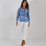 Chemise imprim� palmiers bicolore - blancheporte