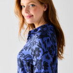Chemise liquette imprim floral bicolore - blancheporte