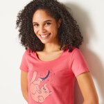 Chemise de nuit courte imprimée chat - blancheporte Chemise de nuit courte imprimée chat - blancheporte