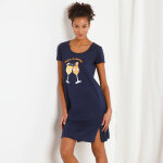 Chemise de nuit courte imprim�e  cocktail  - blancheporte