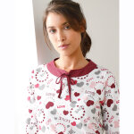 Chemise de nuit imprim�  coeurs  - blancheporte
