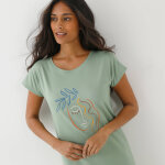 Chemise de nuit imprim�e mad�re - blancheporte