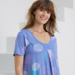 Chemise de nuit longue imprime graphique - blancheporte