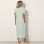 Chemise de nuit longue manches courtes unie - blancheporte