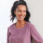 Chemise de nuit manches longues en micro polaire` - blancheporte Chemise de nuit manches longues en micro polaire` - blancheporte